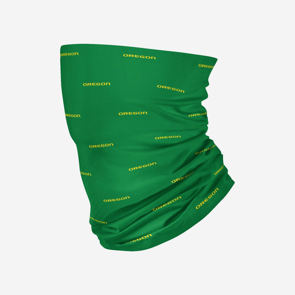 Oregon Ducks Mini Print Logo Gaiter Scarf FOCO - FOCO.com