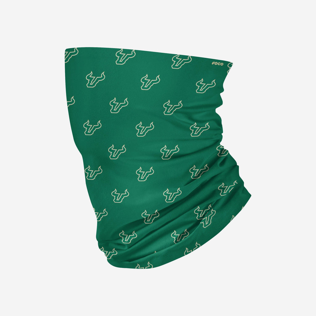 South Florida Bulls Mini Print Logo Gaiter Scarf FOCO - FOCO.com