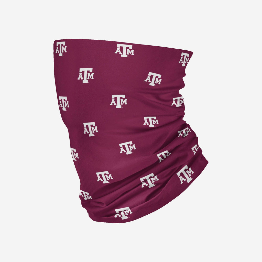 Texas A&M Aggies Mini Print Logo Gaiter Scarf FOCO - FOCO.com