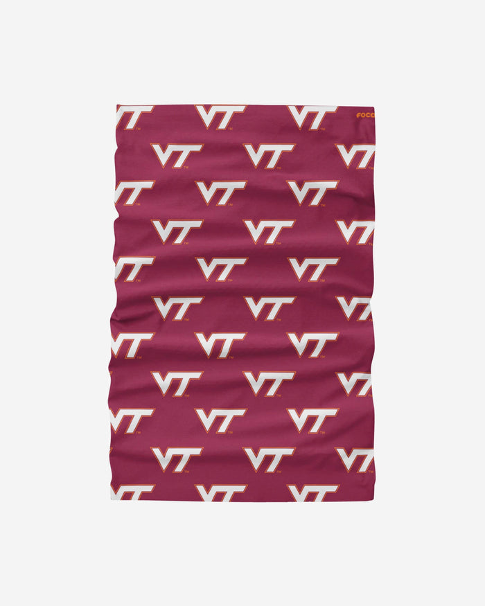 Virginia Tech Hokies Mini Print Logo Gaiter Scarf FOCO - FOCO.com