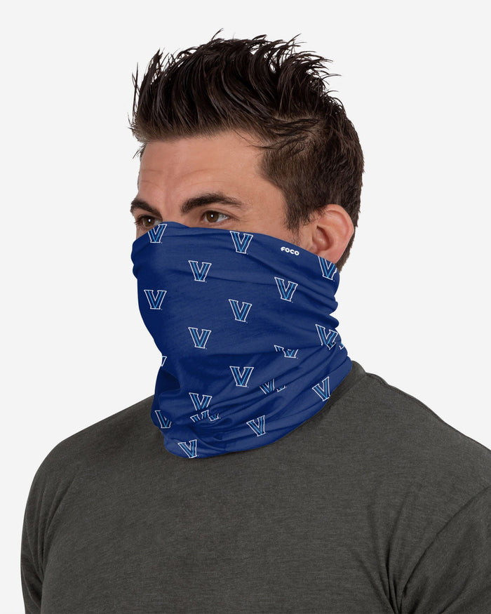 Villanova Wildcats Mini Print Logo Gaiter Scarf FOCO - FOCO.com