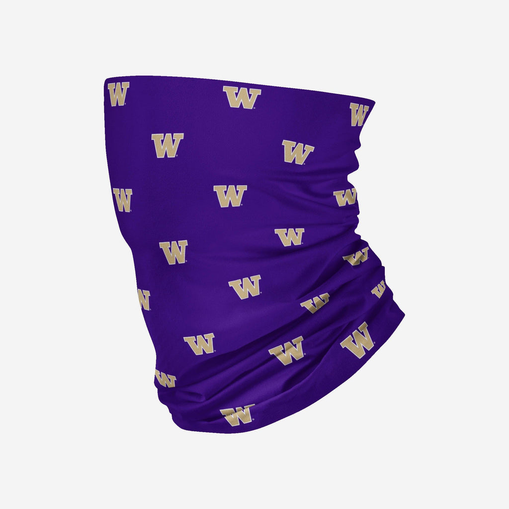 Washington Huskies Mini Print Logo Gaiter Scarf FOCO - FOCO.com