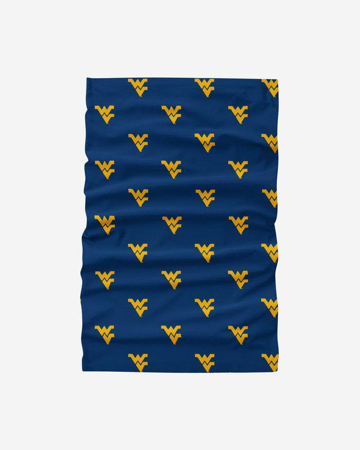 West Virginia Mountaineers Mini Print Logo Gaiter Scarf FOCO - FOCO.com