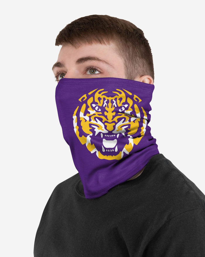 LSU Tigers On-Field Sideline Logo Gaiter Scarf FOCO - FOCO.com