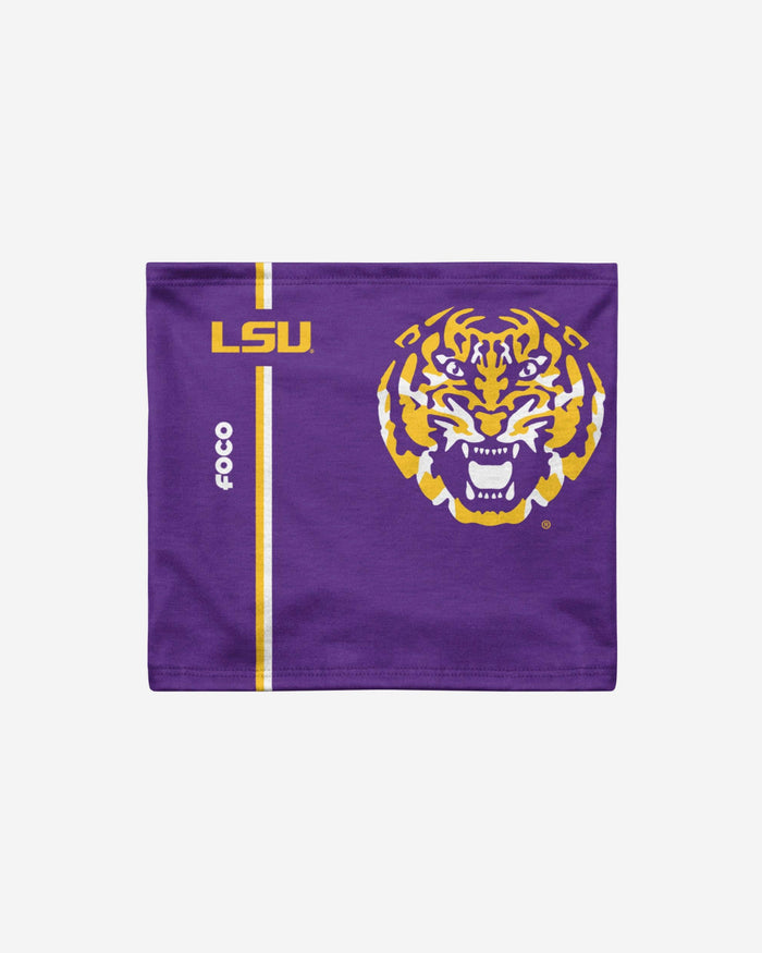 LSU Tigers On-Field Sideline Logo Gaiter Scarf FOCO - FOCO.com