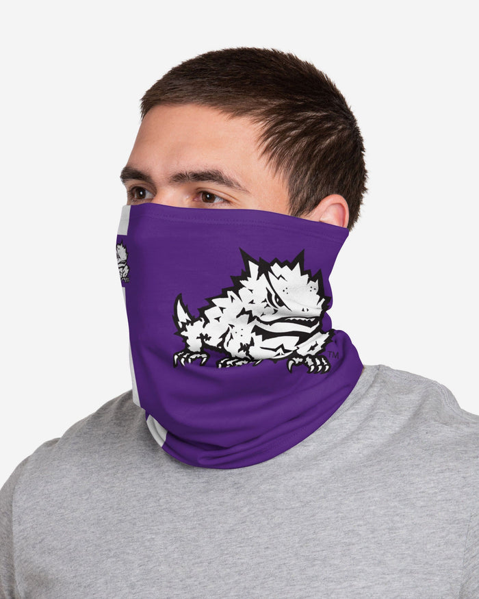 TCU Horned Frogs On-Field Sideline Logo Gaiter Scarf FOCO - FOCO.com