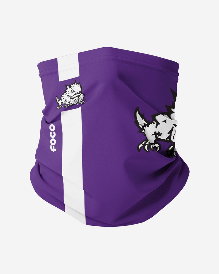 TCU Horned Frogs On-Field Sideline Logo Gaiter Scarf FOCO - FOCO.com