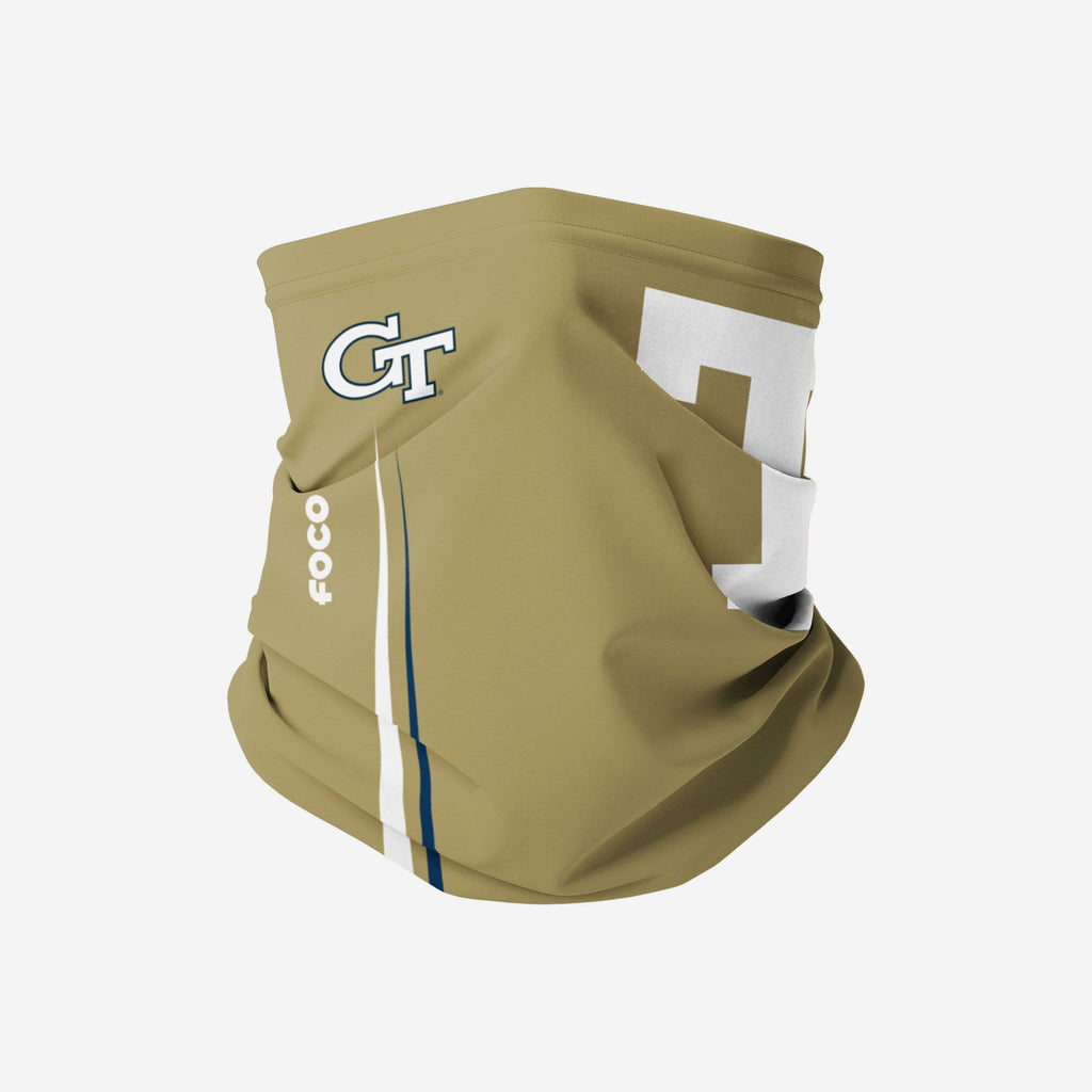 Georgia Tech Yellow Jackets On-Field Sideline Logo Alternative Gaiter Scarf FOCO - FOCO.com