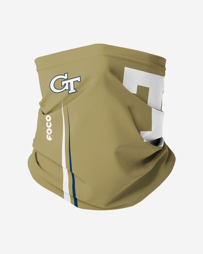 Georgia Tech Yellow Jackets On-Field Sideline Logo Alternative Gaiter Scarf FOCO - FOCO.com