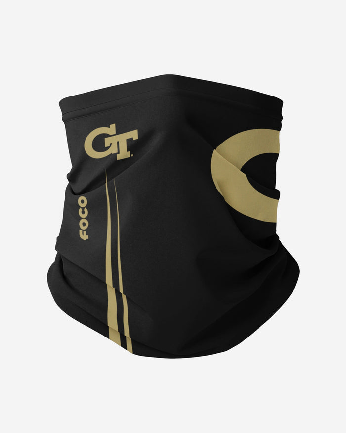 Georgia Tech Yellow Jackets On-Field Sideline Logo Black Gaiter Scarf FOCO - FOCO.com