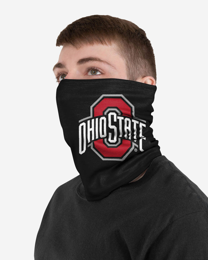 Ohio State Buckeyes On-Field Sideline Logo Team Black Gaiter Scarf FOCO - FOCO.com