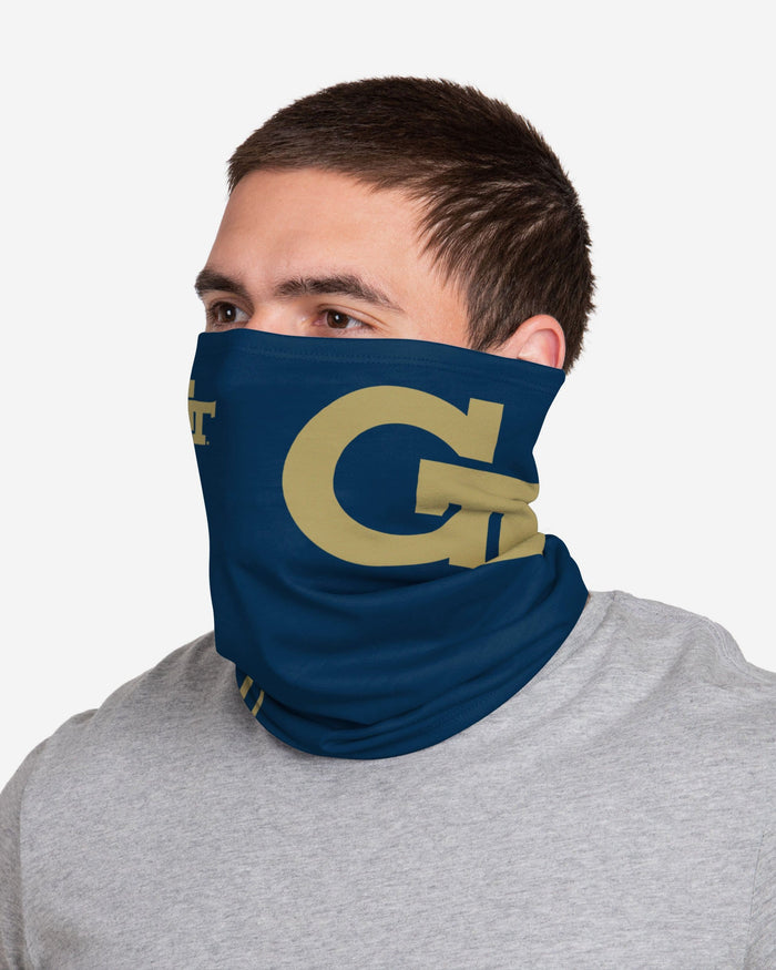 Georgia Tech Yellow Jackets On-Field Sideline Logo Gaiter Scarf FOCO - FOCO.com