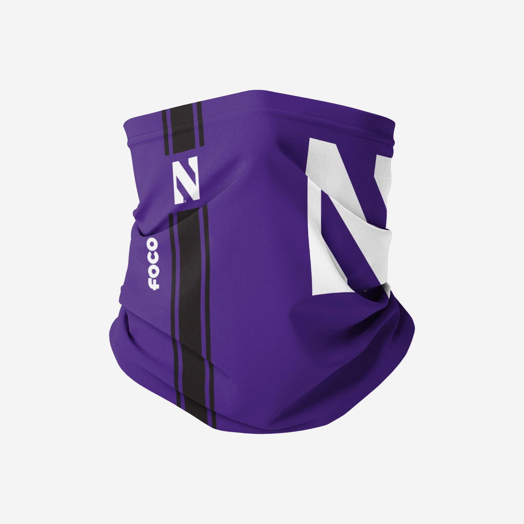 Northwestern Wildcats On-Field Sideline Logo Gaiter Scarf FOCO - FOCO.com