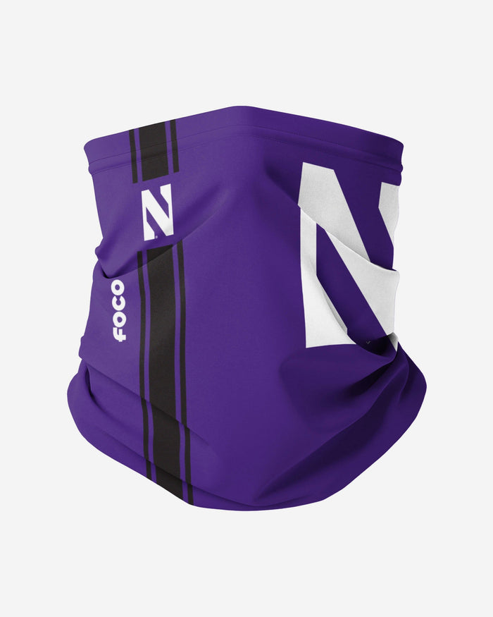 Northwestern Wildcats On-Field Sideline Logo Gaiter Scarf FOCO - FOCO.com