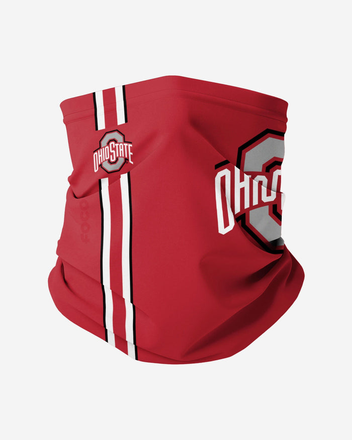 Ohio State Buckeyes On-Field Sideline Logo Scarlet Gaiter Scarf FOCO - FOCO.com