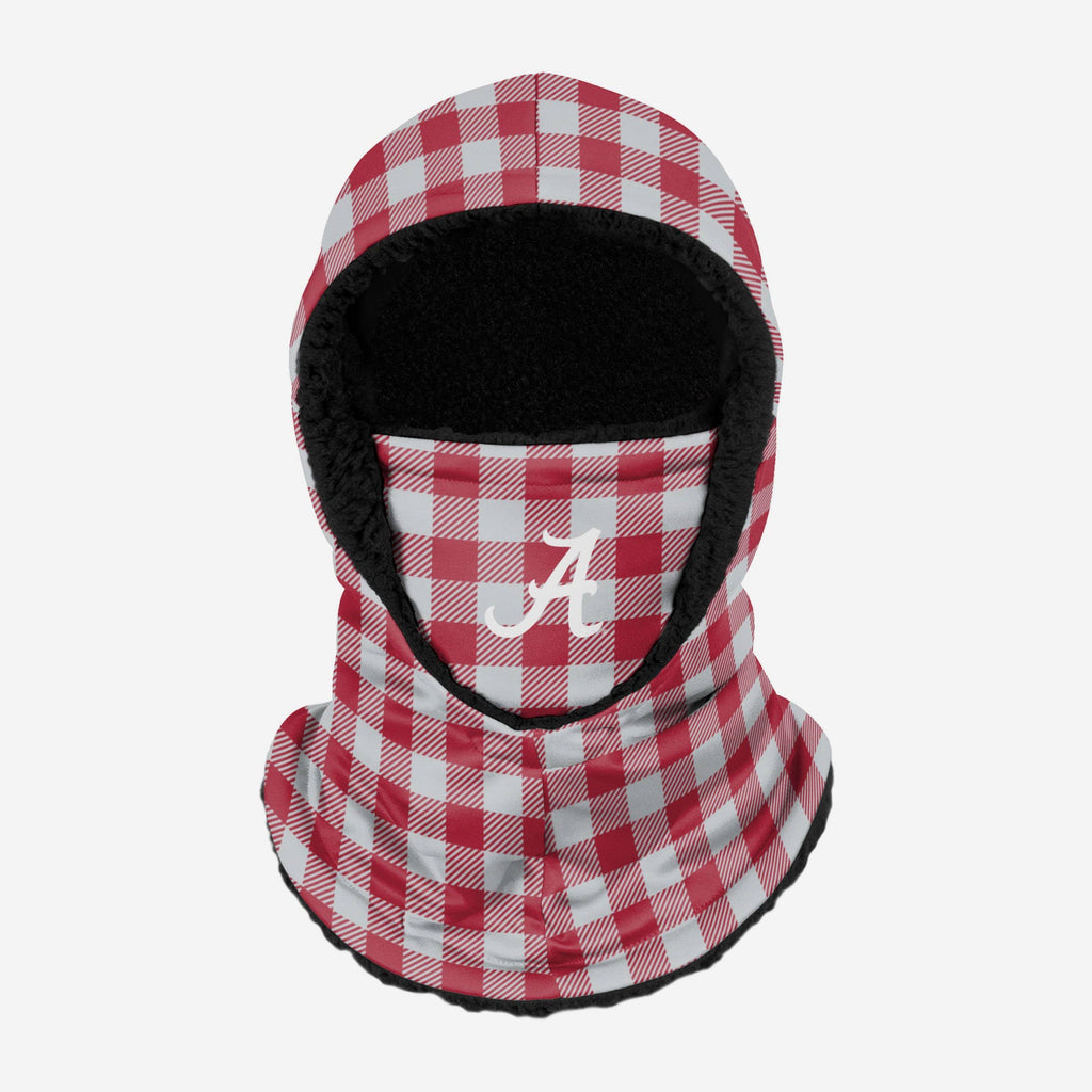 Alabama Crimson Tide Plaid Hooded Gaiter FOCO - FOCO.com