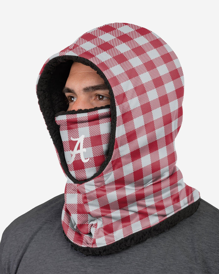 Alabama Crimson Tide Plaid Hooded Gaiter FOCO - FOCO.com