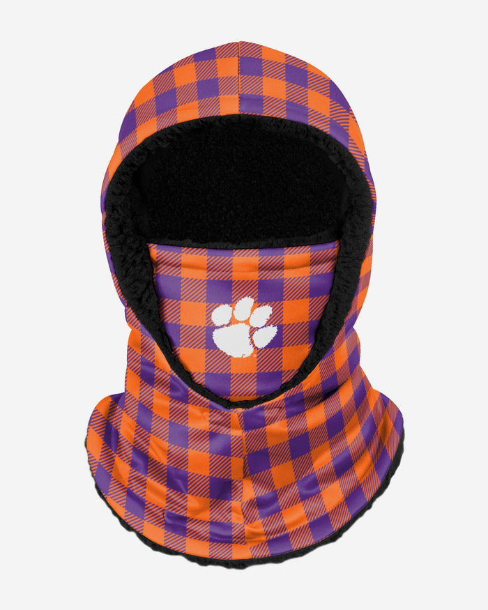 Clemson Tigers Plaid Hooded Gaiter FOCO - FOCO.com