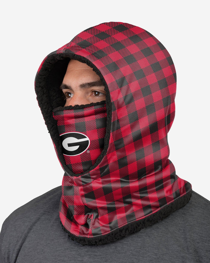 Georgia Bulldogs Plaid Hooded Gaiter FOCO - FOCO.com