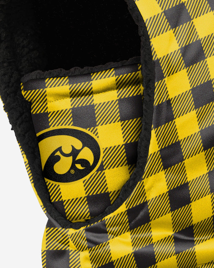 Iowa Hawkeyes Plaid Hooded Gaiter FOCO - FOCO.com