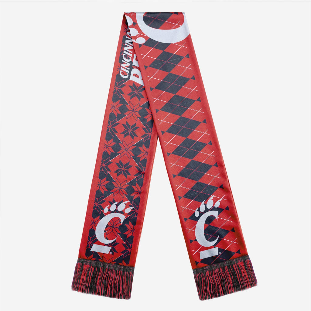 Cincinnati Bearcats Reversible Ugly Scarf FOCO - FOCO.com