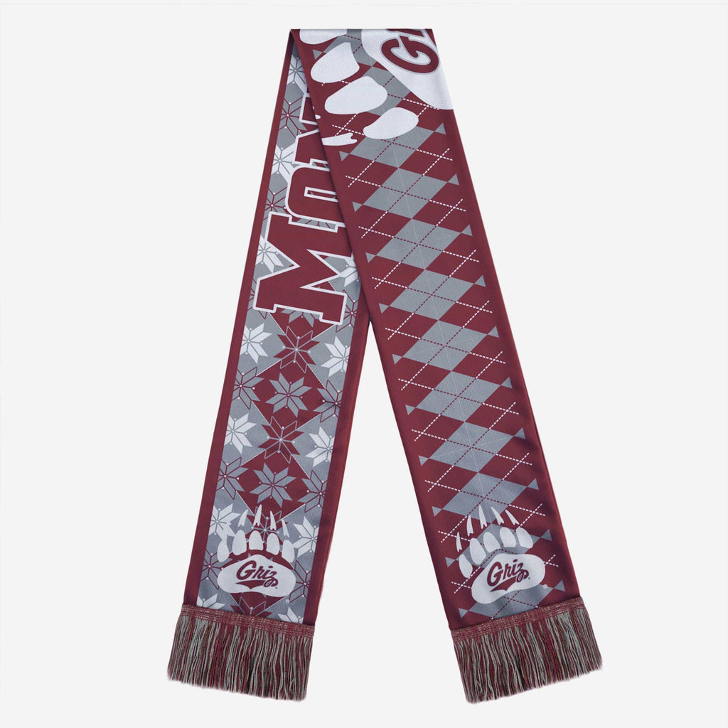 Montana Grizzlies Reversible Ugly Scarf FOCO - FOCO.com