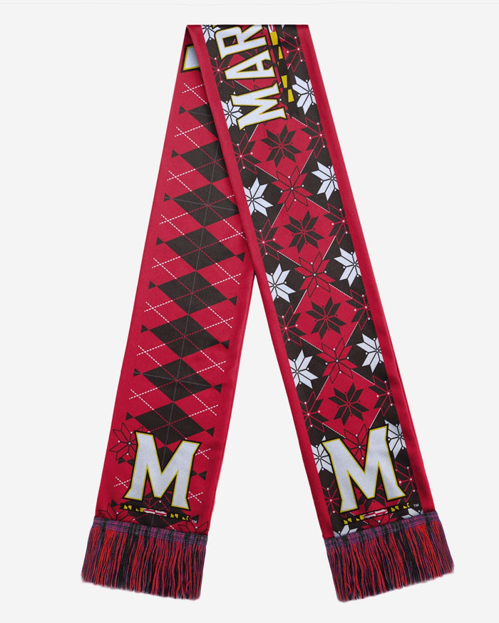 Maryland Terrapins Reversible Ugly Scarf FOCO - FOCO.com