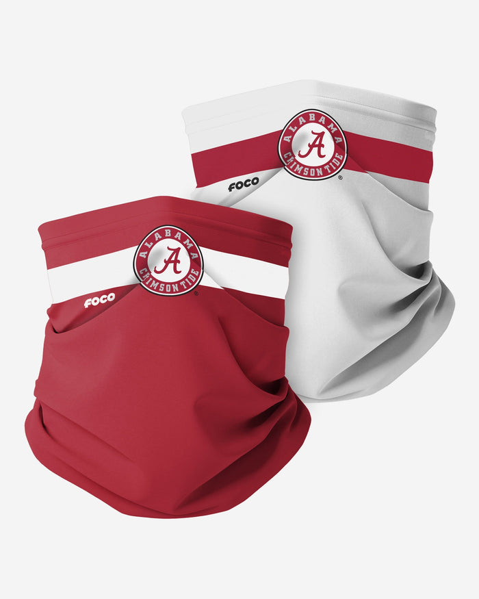 Alabama Crimson Tide Stitched 2 Pack Gaiter Scarf FOCO - FOCO.com