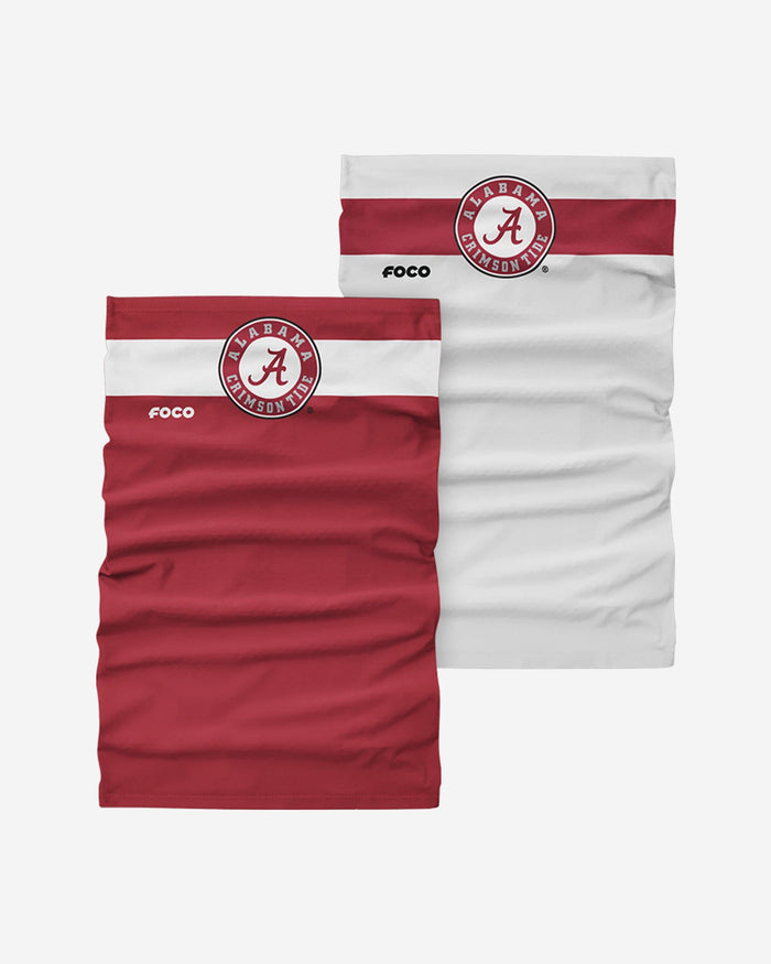 Alabama Crimson Tide Stitched 2 Pack Gaiter Scarf FOCO - FOCO.com