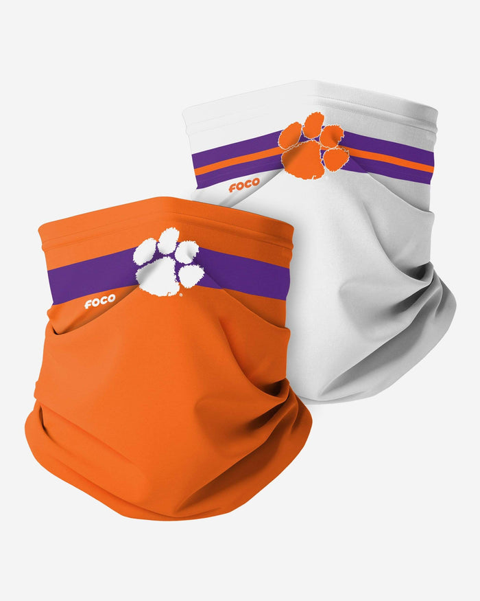 Clemson Tigers Stitched 2 Pack Gaiter Scarf FOCO - FOCO.com