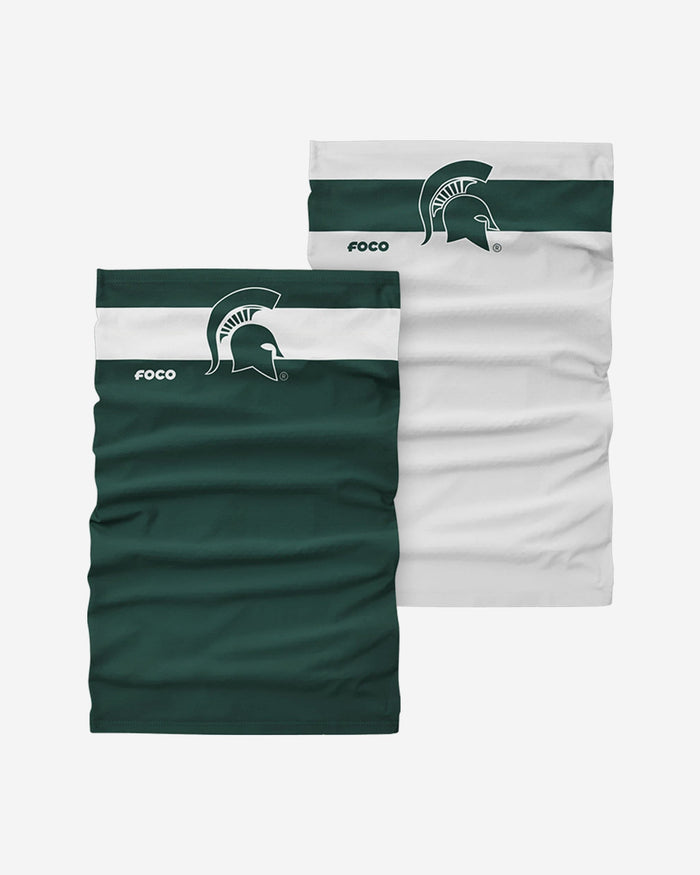 Michigan State Spartans Stitched 2 Pack Gaiter Scarf FOCO - FOCO.com