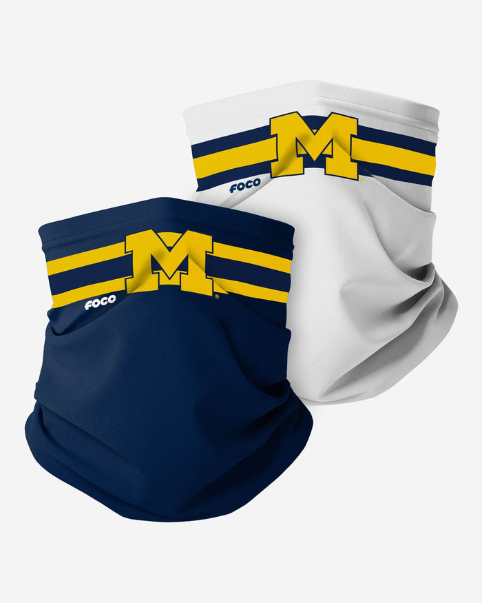 Michigan Wolverines Stitched 2 Pack Gaiter Scarf FOCO - FOCO.com