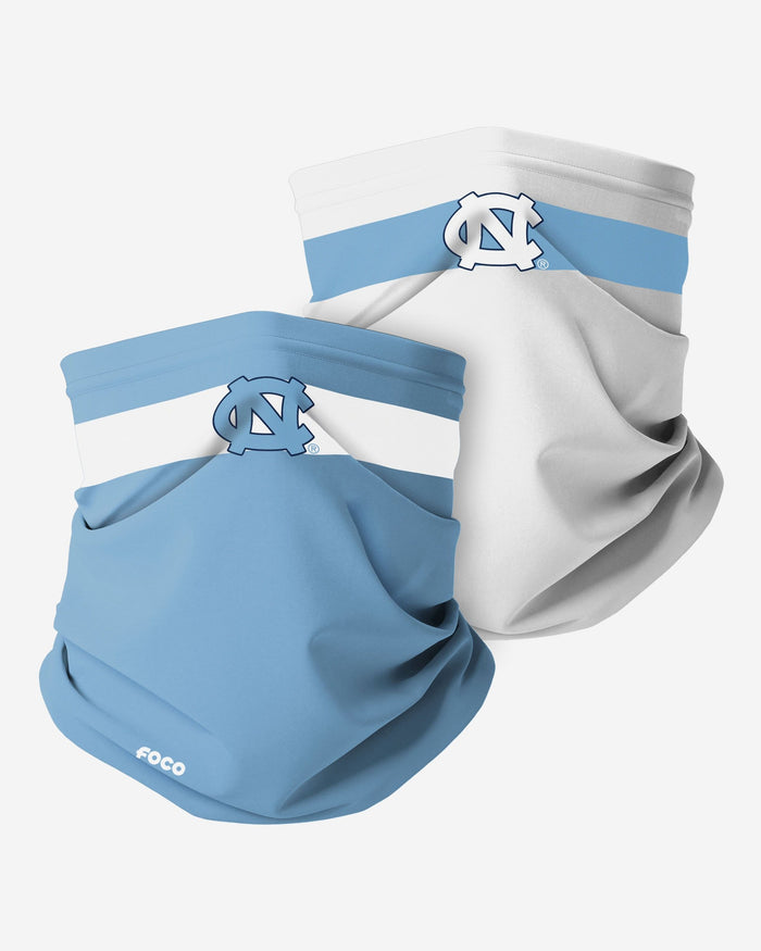 North Carolina Tar Heels Stitched 2 Pack Gaiter Scarf FOCO - FOCO.com