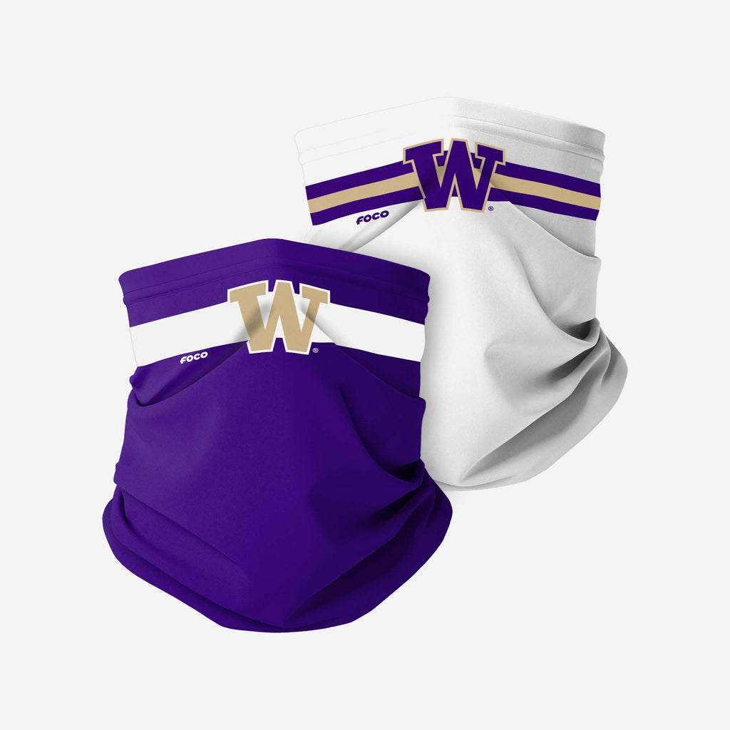 Washington Huskies Stitched 2 Pack Gaiter Scarf FOCO - FOCO.com