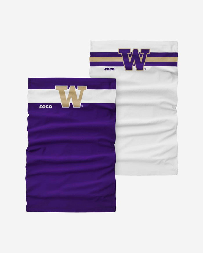 Washington Huskies Stitched 2 Pack Gaiter Scarf FOCO - FOCO.com