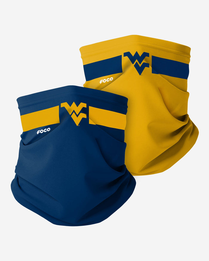 West Virginia Mountaineers Stitched 2 Pack Gaiter Scarf FOCO - FOCO.com