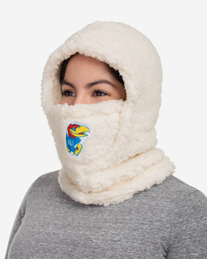 Kansas Jayhawks Sherpa Hooded Gaiter FOCO - FOCO.com