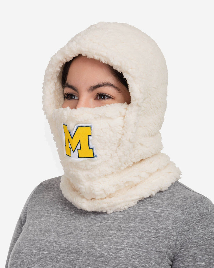 Michigan Wolverines Sherpa Hooded Gaiter FOCO - FOCO.com