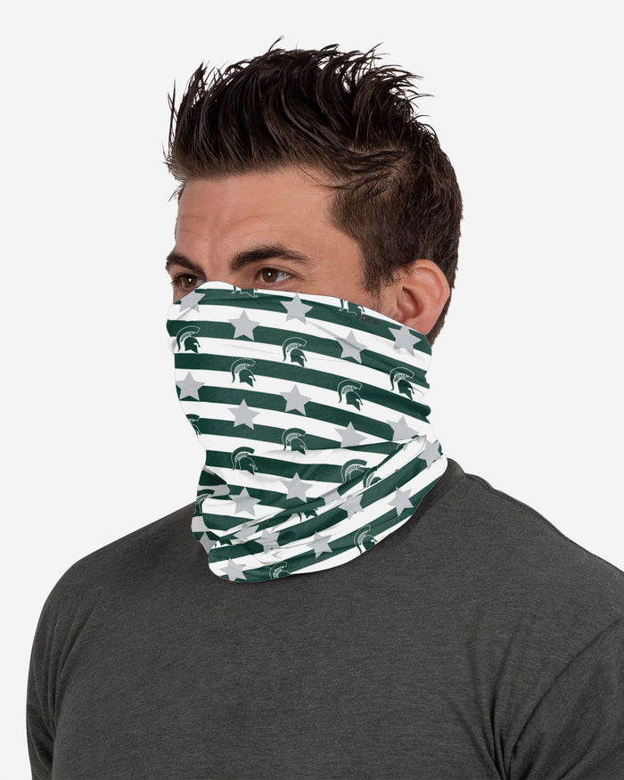 Michigan State Spartans Stars & Stripes Gaiter Scarf FOCO - FOCO.com