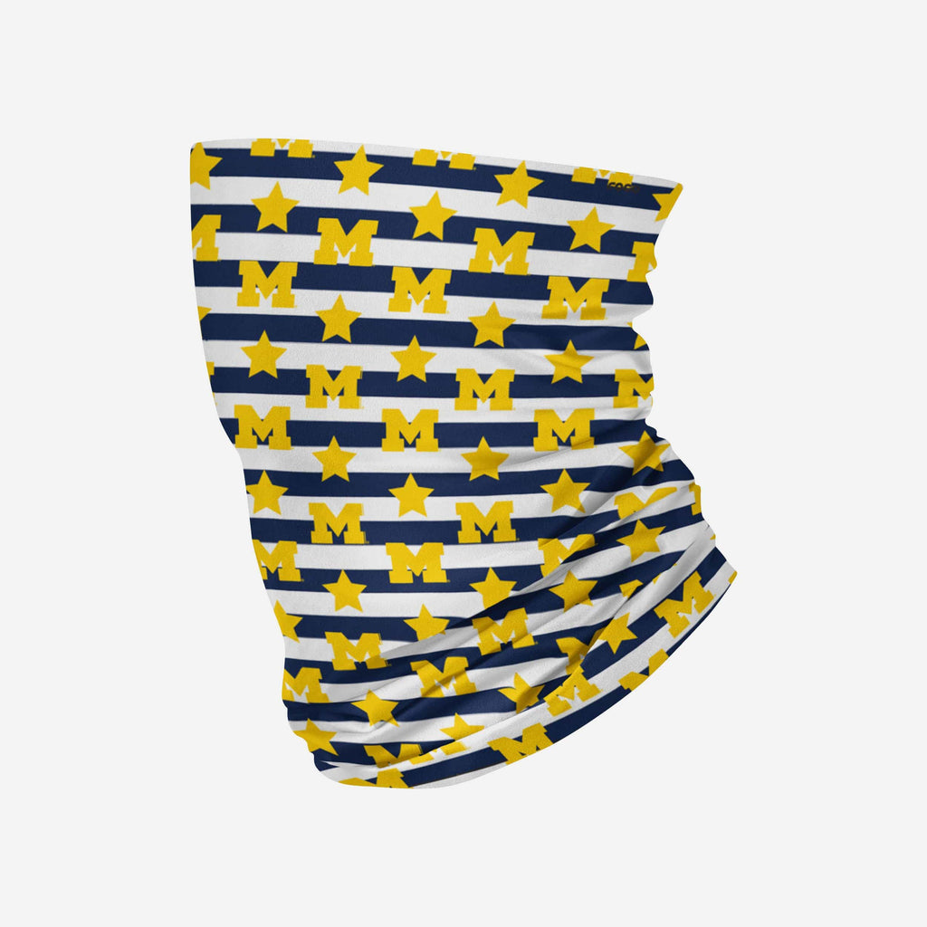 Michigan Wolverines Stars & Stripes Gaiter Scarf FOCO - FOCO.com