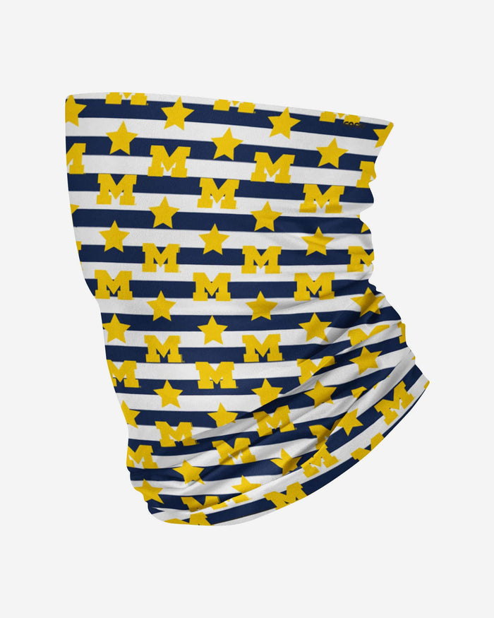 Michigan Wolverines Stars & Stripes Gaiter Scarf FOCO - FOCO.com