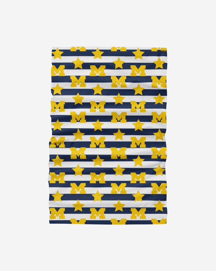 Michigan Wolverines Stars & Stripes Gaiter Scarf FOCO - FOCO.com