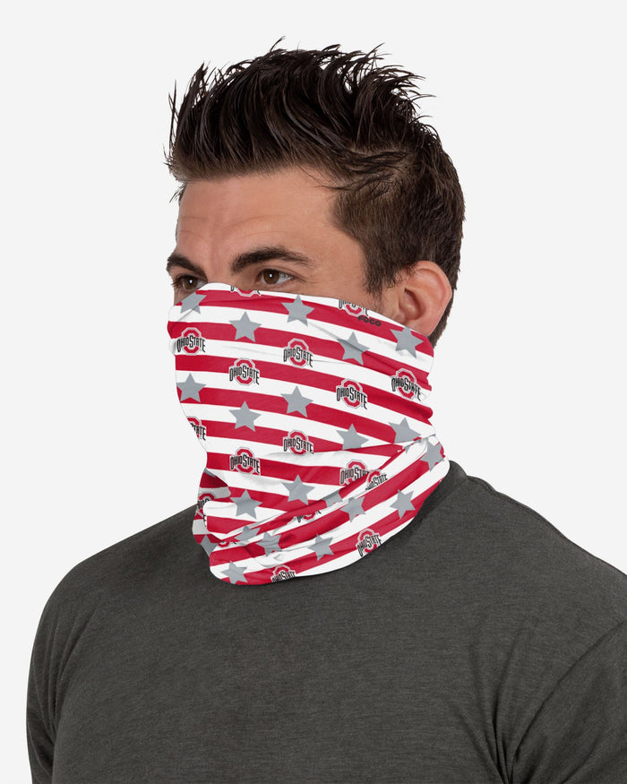 Ohio State Buckeyes Stars & Stripes Gaiter Scarf FOCO - FOCO.com