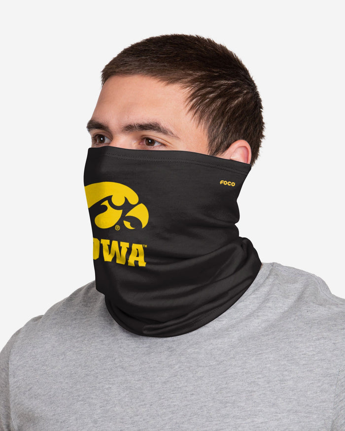 Iowa Hawkeyes Team Logo Stitched Gaiter Scarf FOCO - FOCO.com