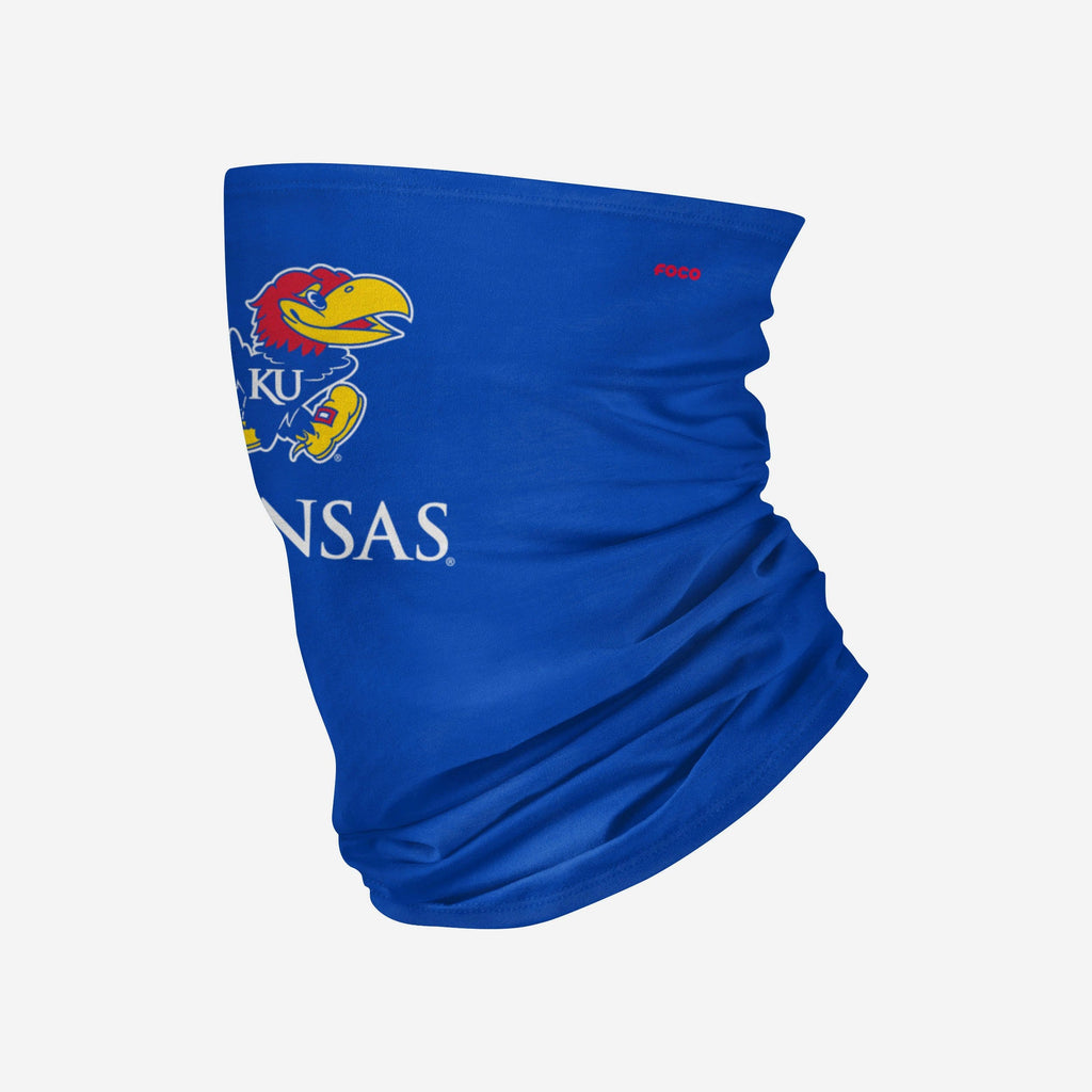 Kansas Jayhawks Team Logo Stitched Gaiter Scarf FOCO - FOCO.com