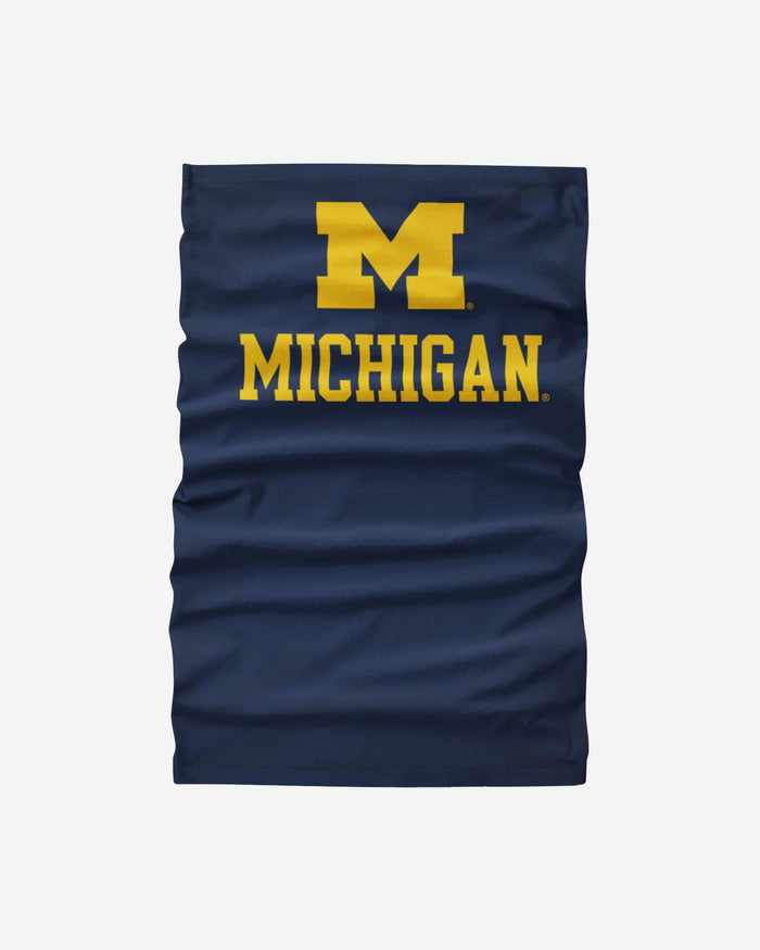 Michigan Wolverines Team Logo Stitched Gaiter Scarf FOCO - FOCO.com