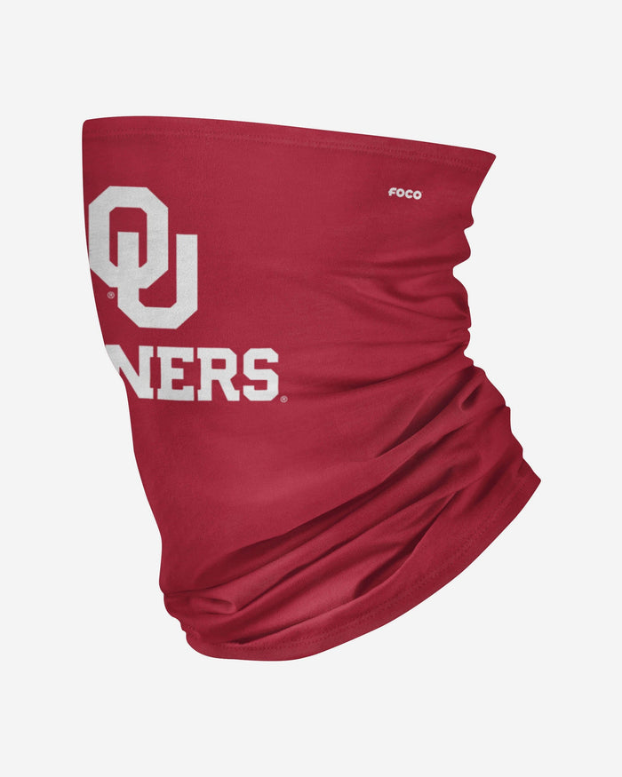 Oklahoma Sooners Team Logo Stitched Gaiter Scarf FOCO - FOCO.com