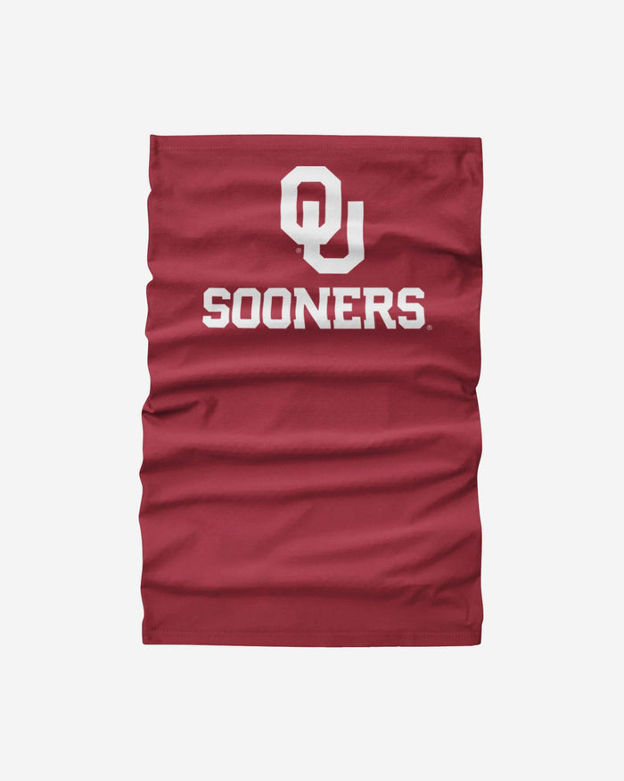 Oklahoma Sooners Team Logo Stitched Gaiter Scarf FOCO - FOCO.com