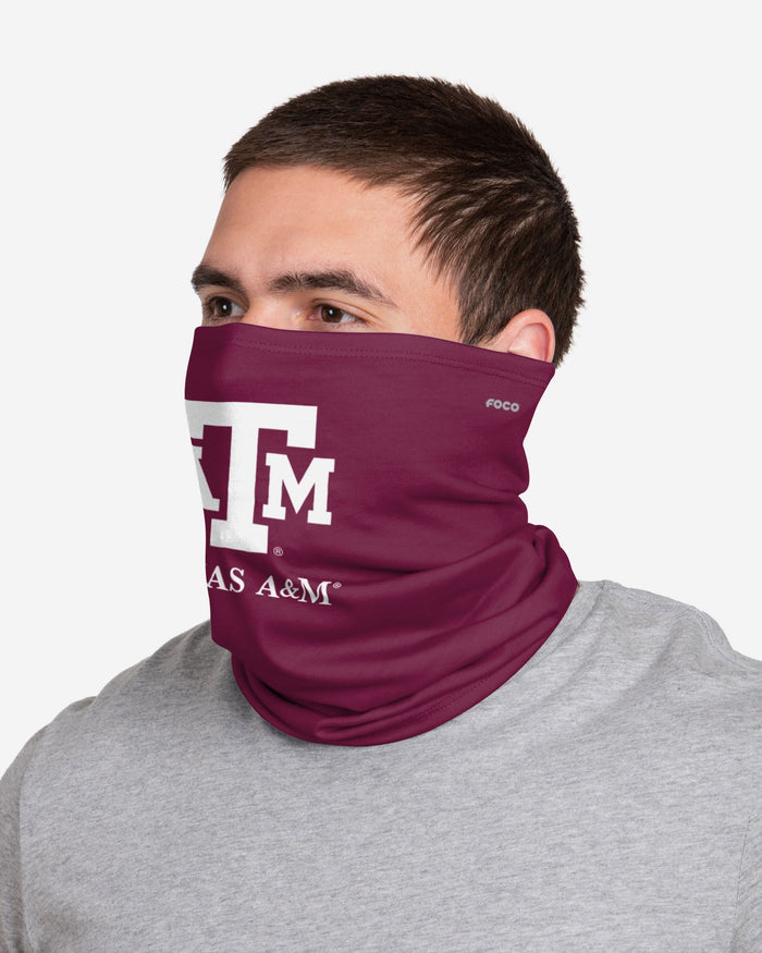 Texas A&M Aggies Team Logo Stitched Gaiter Scarf FOCO - FOCO.com