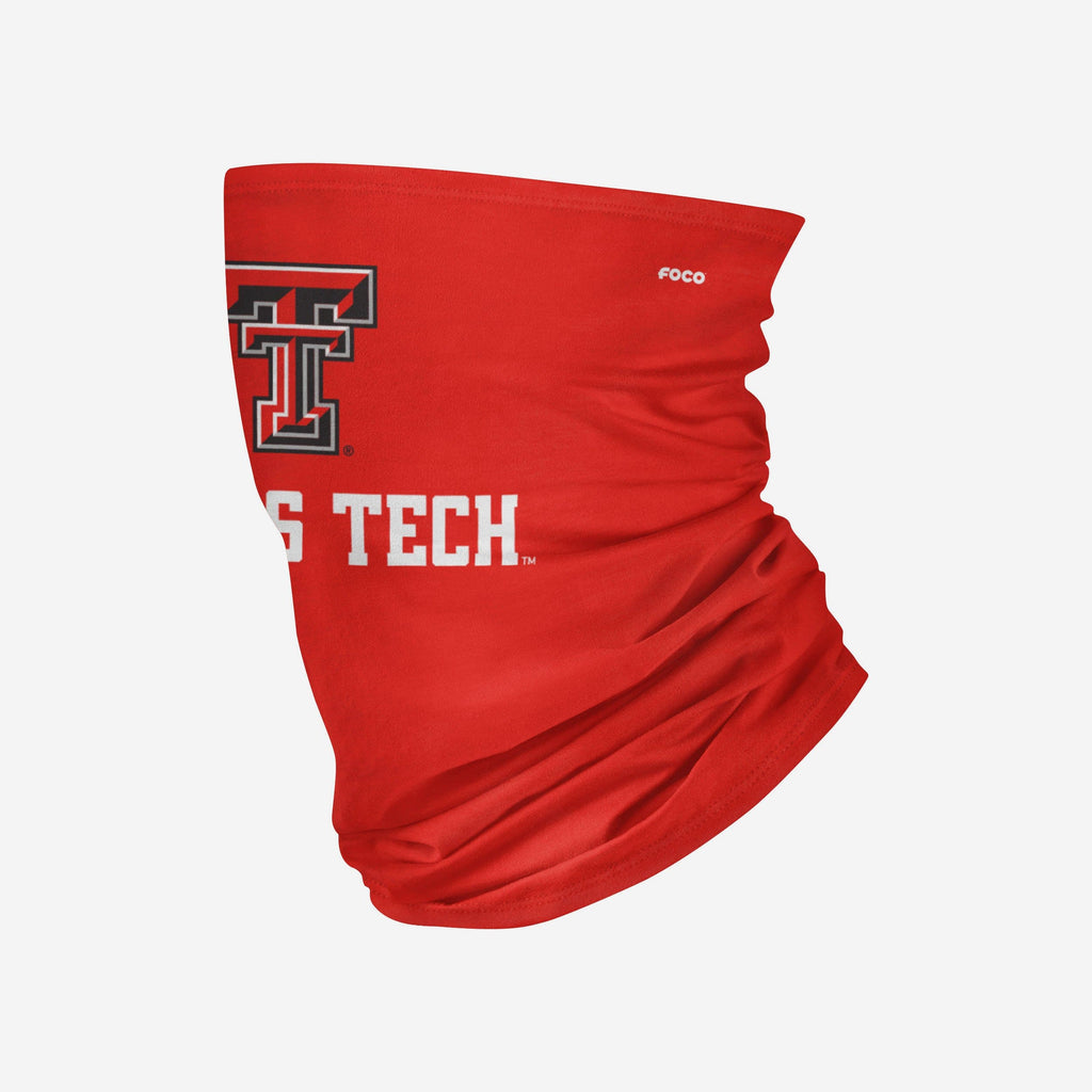 Texas Tech Red Raiders Team Logo Stitched Gaiter Scarf FOCO - FOCO.com